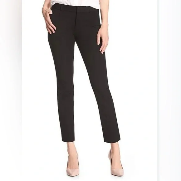 Banana Republic Sloane Black Pants, 0P - Picture 1 of 5